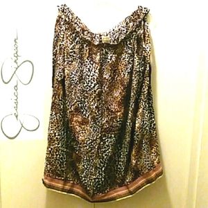 New! Jessica Simpson leopard swim cover-up